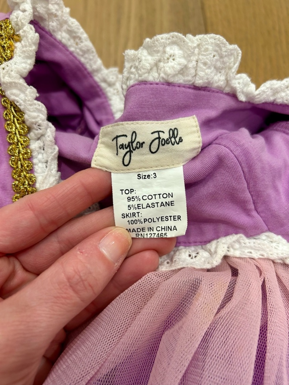 Taylor Joelle Rapunzel Deluxe Frying Pan Dress - Picture 3 of 3